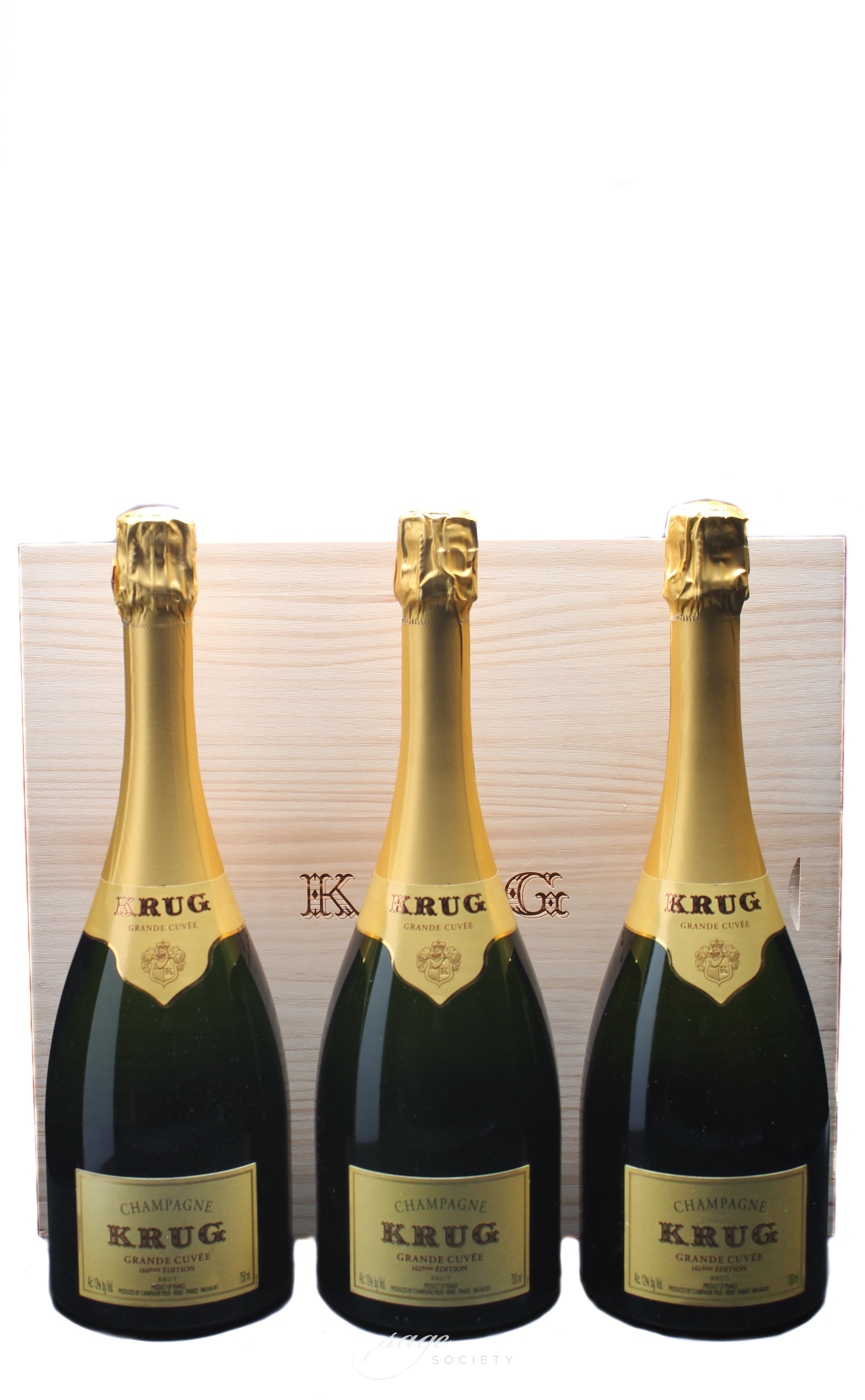 NV Krug 3 ID Pack (2 Bottles Each: 160éme, 161éme, 162éme)