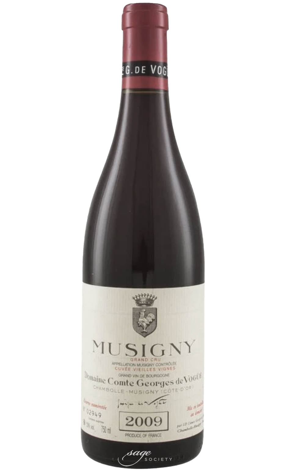 2009 Domaine Comte Georges de Vogüé Musigny Cuvée Vieilles Vignes