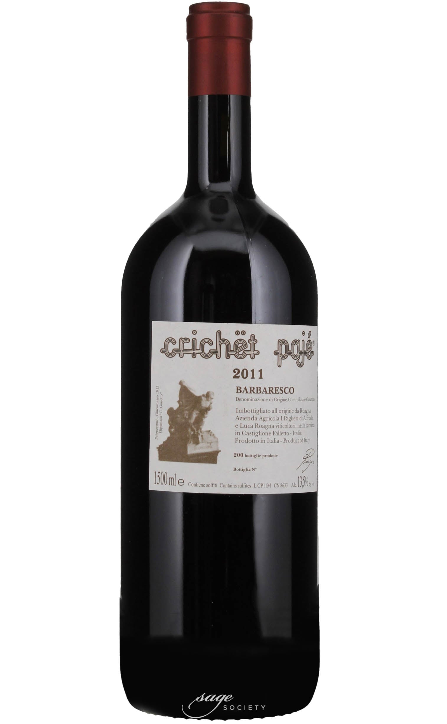 2011 Roagna Barbaresco Crichët Pajé 3L