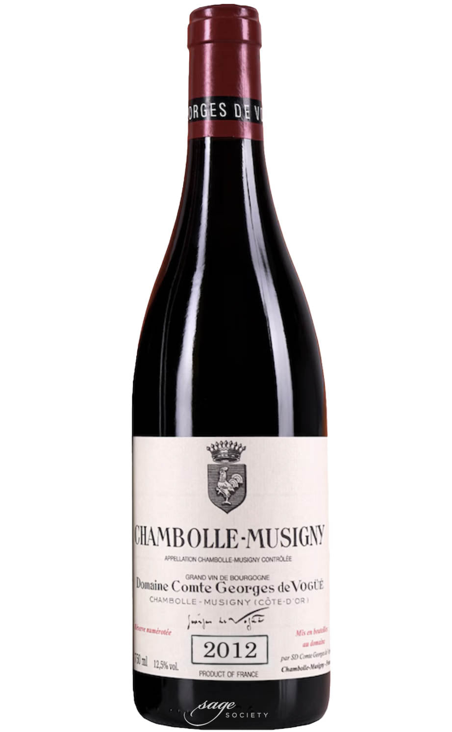2012 Domaine Comte Georges de Vogüé Chambolle-Musigny