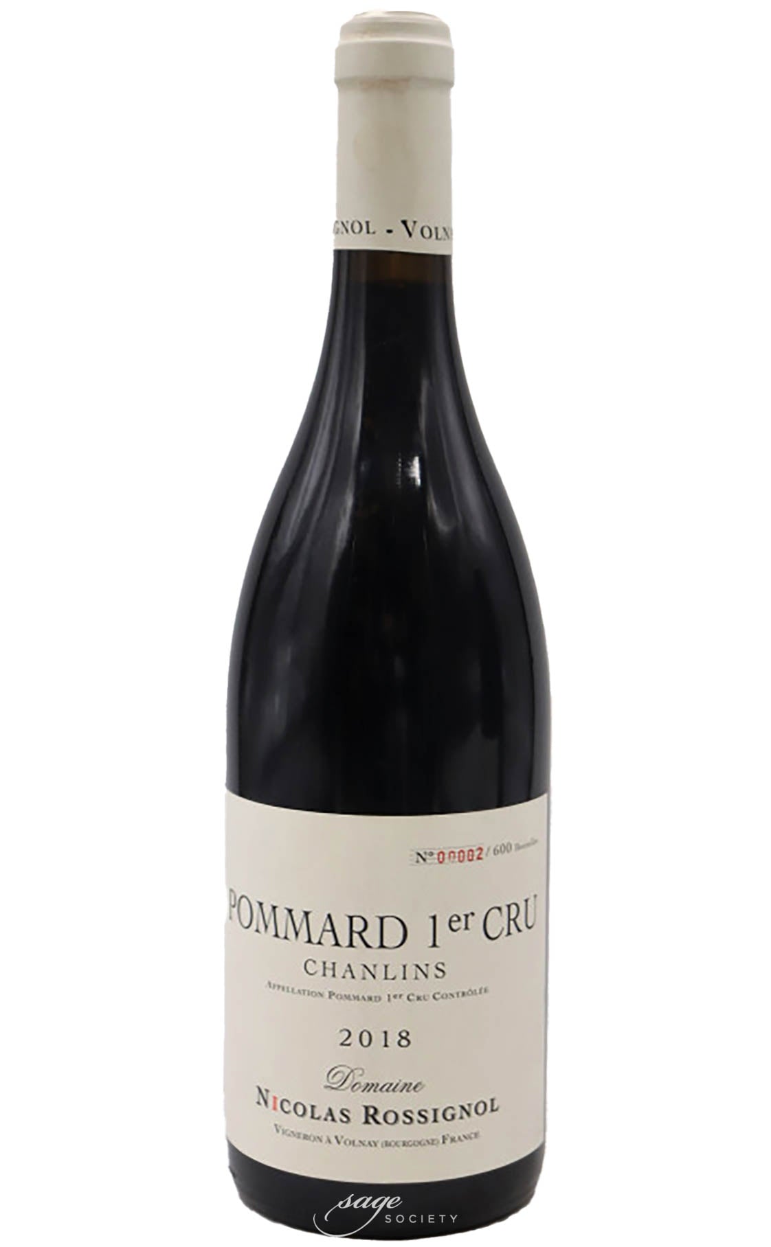 2018 Nicolas Rossignol Pommard 1er Cru Les Chanlins