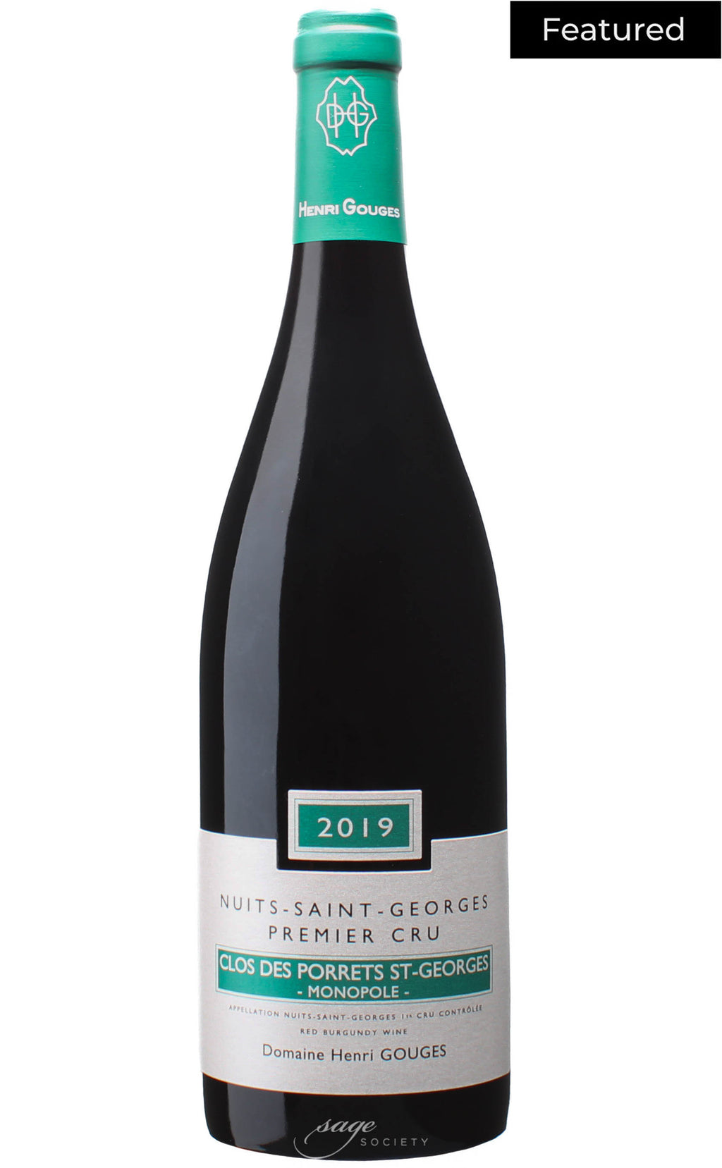 2019 Domaine Henri Gouges Nuits St. Georges 1er Cru Clos des Porrets S ...
