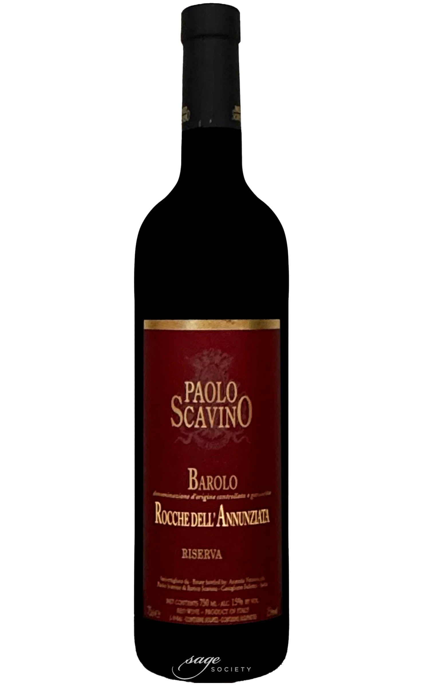 2019 Paolo Scavino Barolo Riserva Rocche dell’Annunziata