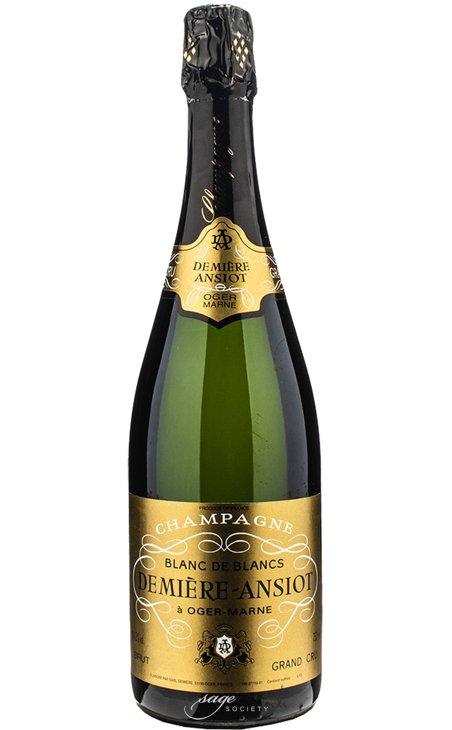 2019 Demière-Ansiot Champagne Grand Cru Brut Blanc de Blancs Millésime