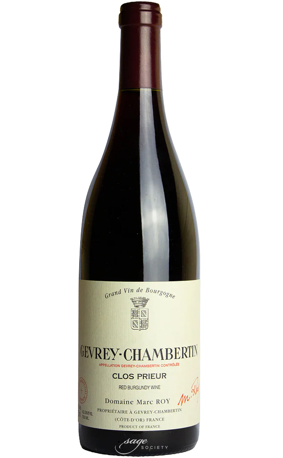 2022 Domaine Marc Roy Gevrey-Chambertin Clos Prieur