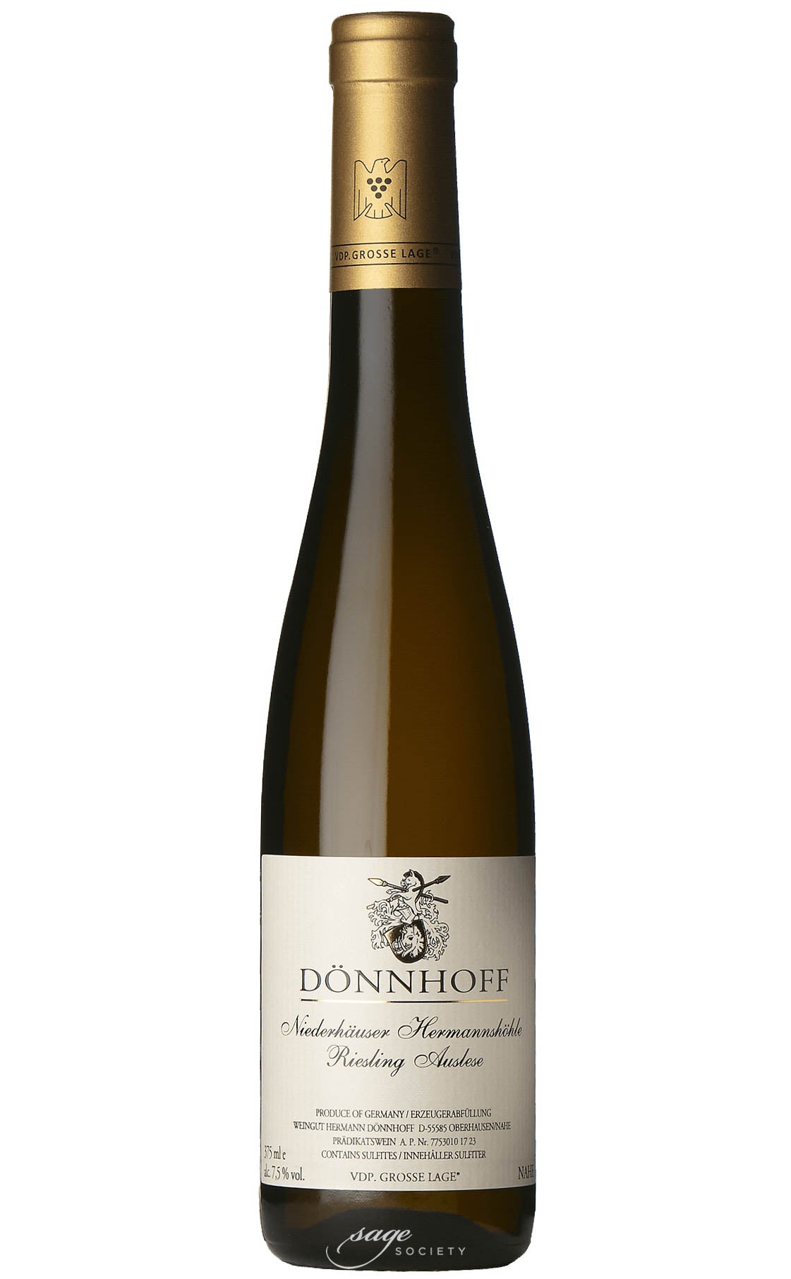 2023 Dönnhoff Niederhäuser Hermannshöhle Riesling Auslese Goldkapsel