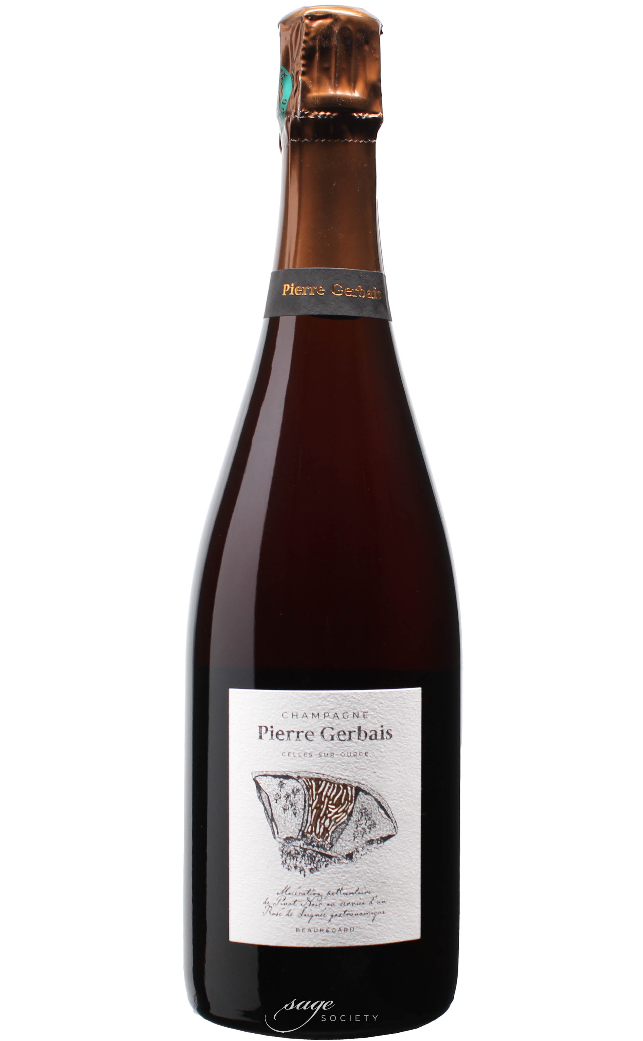 NV Pierre Gerbais Champagne Extra Brut Rosé Beauregard [disg. 2024]