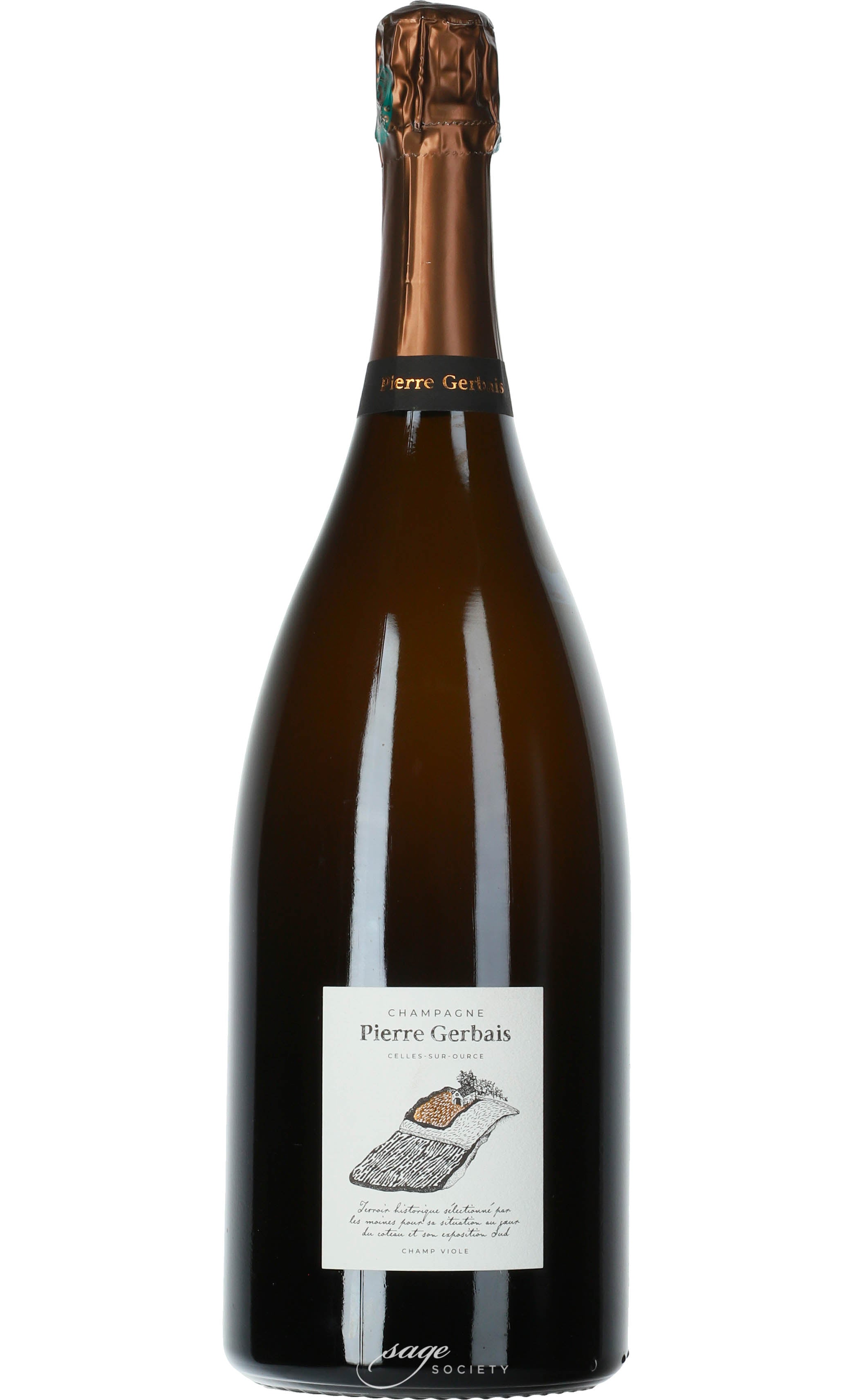 NV Pierre Gerbais Champagne Extra Brut Champ Viole [disg. 2023] 1.5L