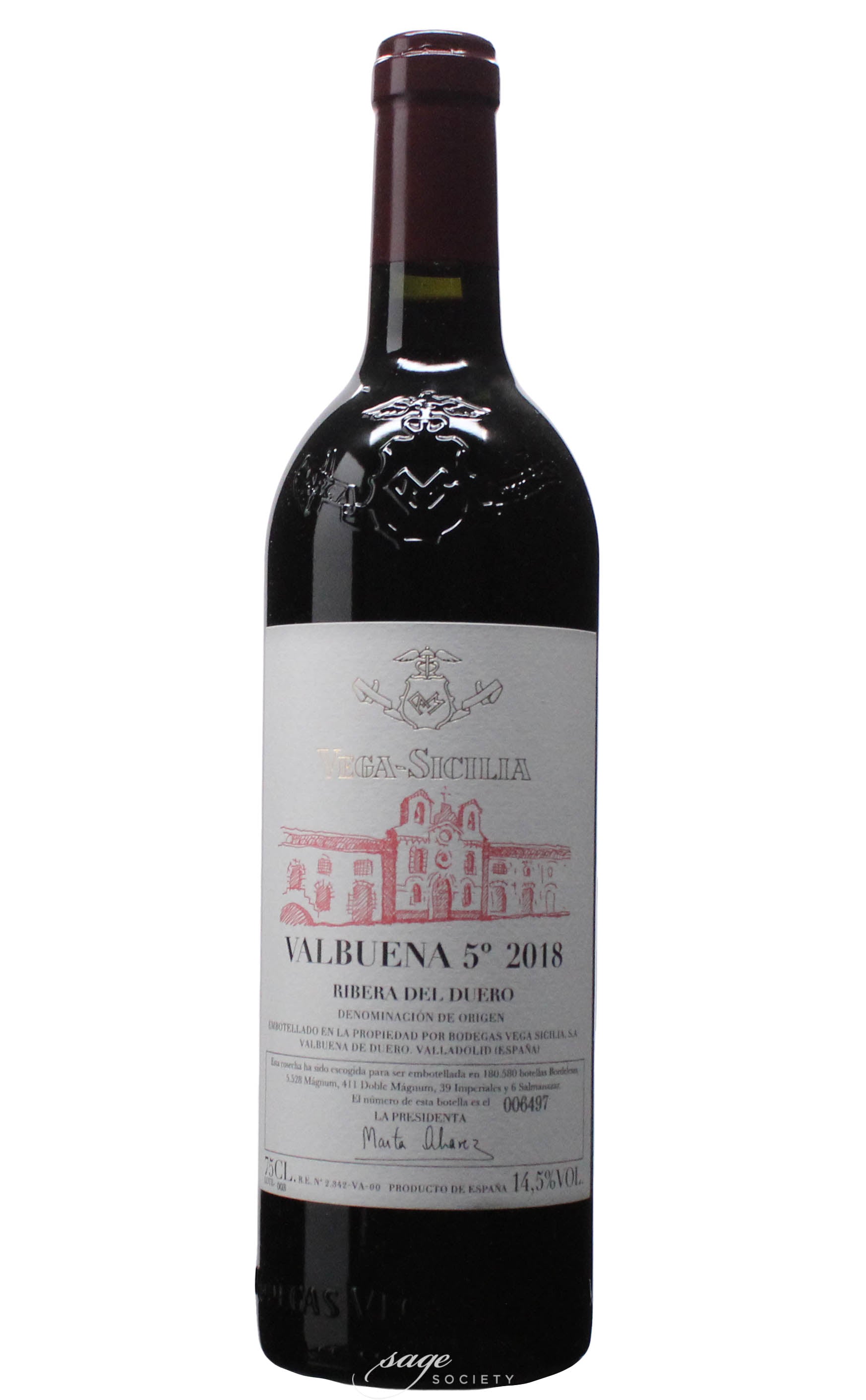 2018 Bodegas Vega-Sicilia Ribera del Duero Valbuena 5º