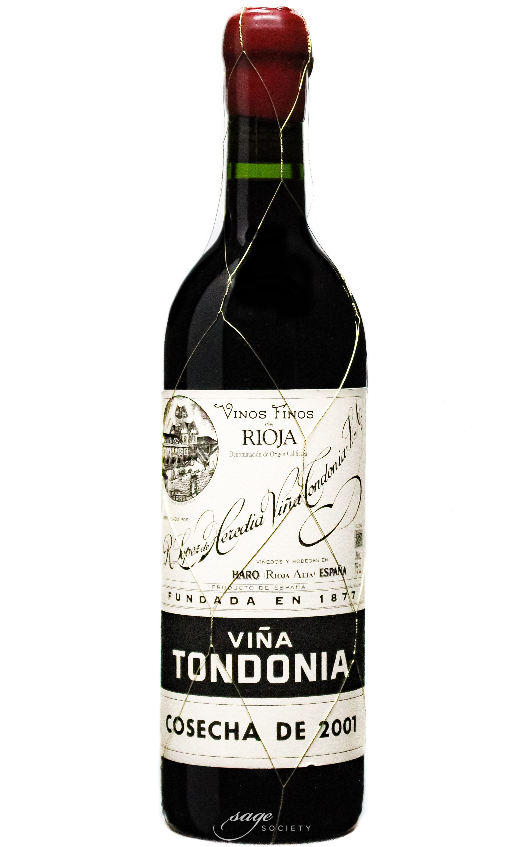 2001 R. López de Heredia Rioja Gran Reserva Viña Tondonia