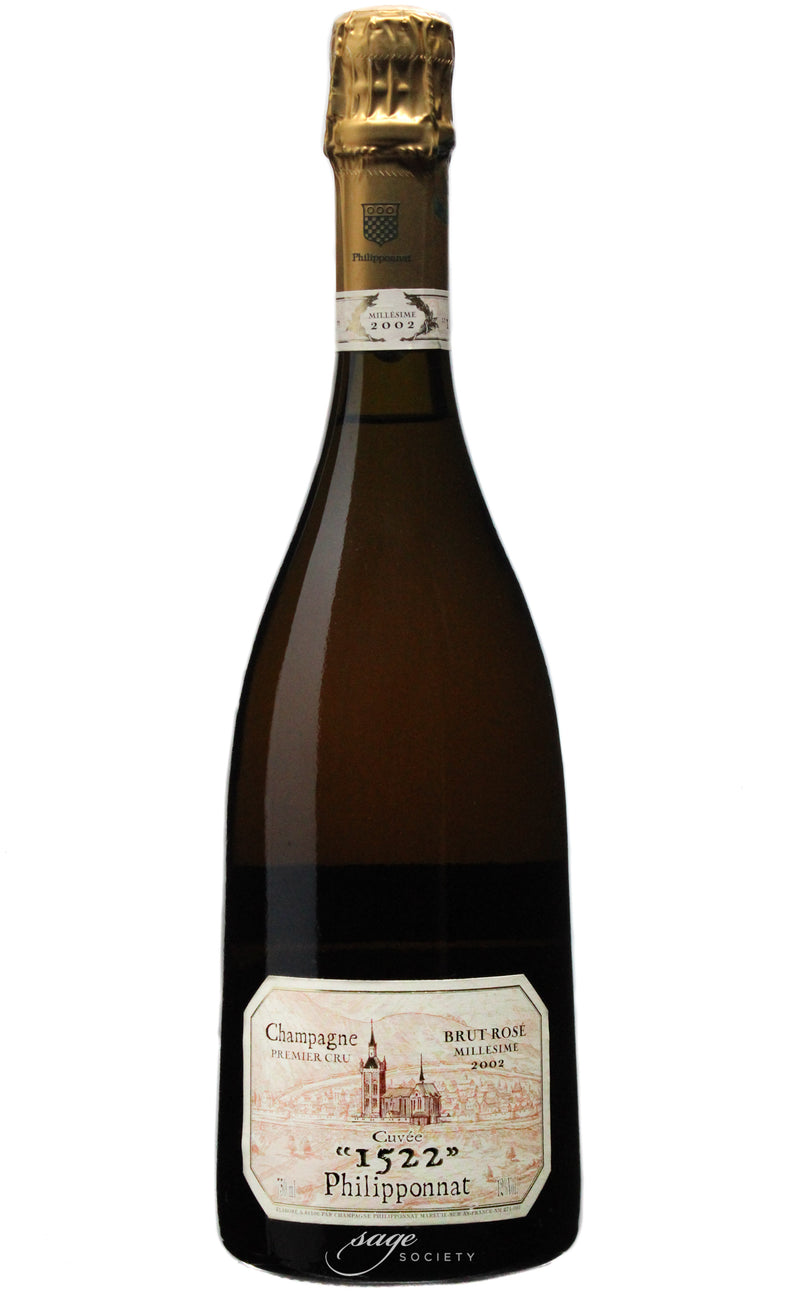 2002 Philipponnat Champagne Premier Cru Cuvée 1522 Rosé Brut