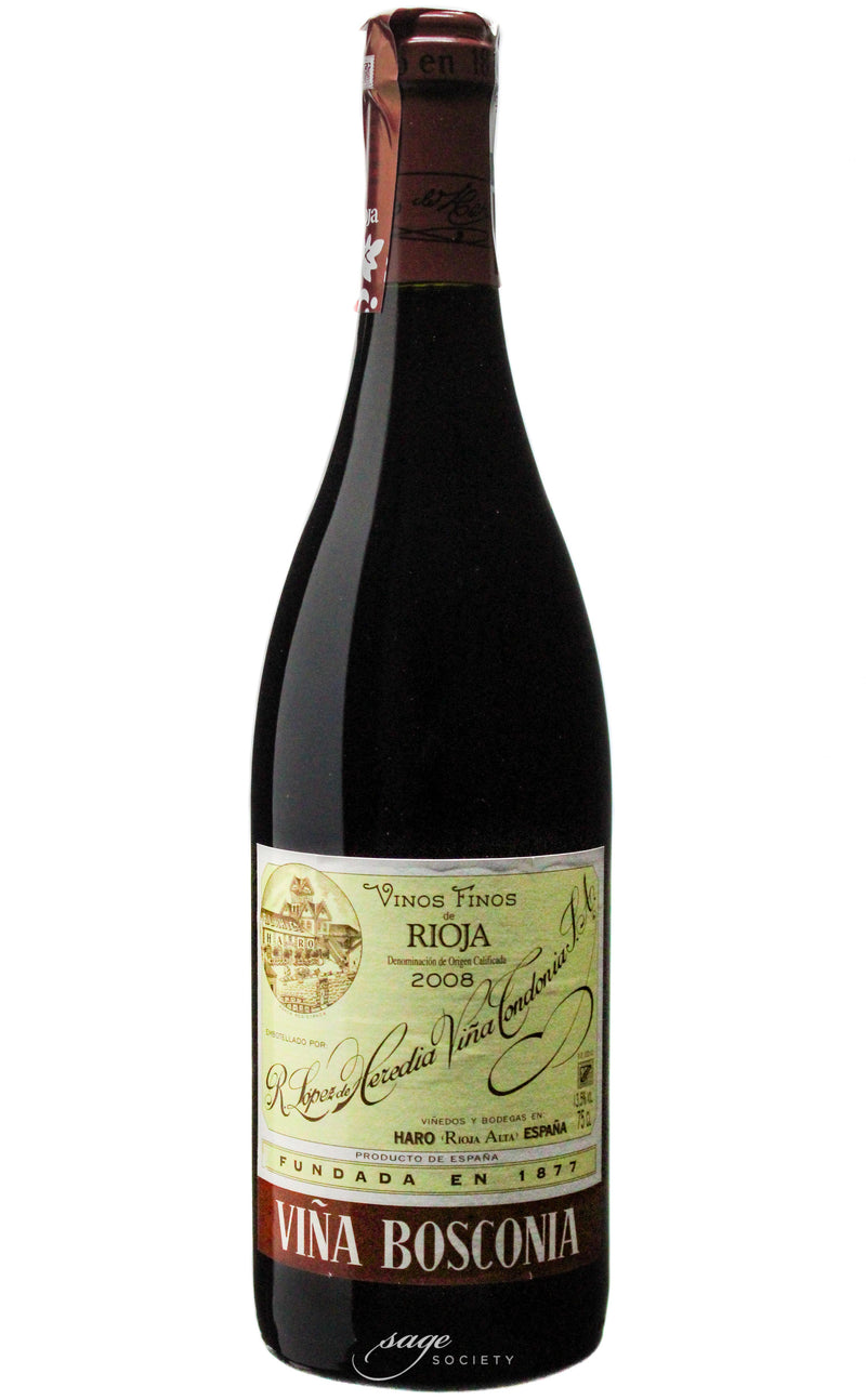 2008 R. López de Heredia Rioja Reserva Viña Bosconia
