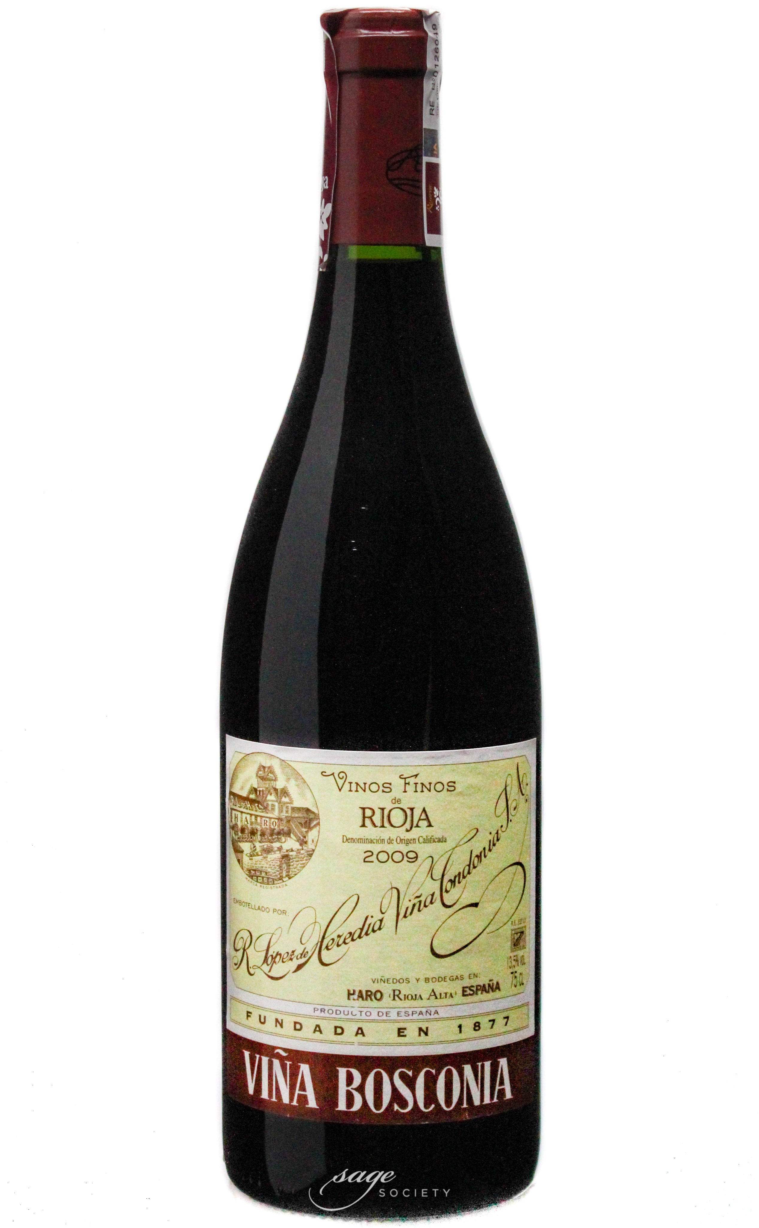 2009 R. López de Heredia Rioja Reserva Viña Bosconia