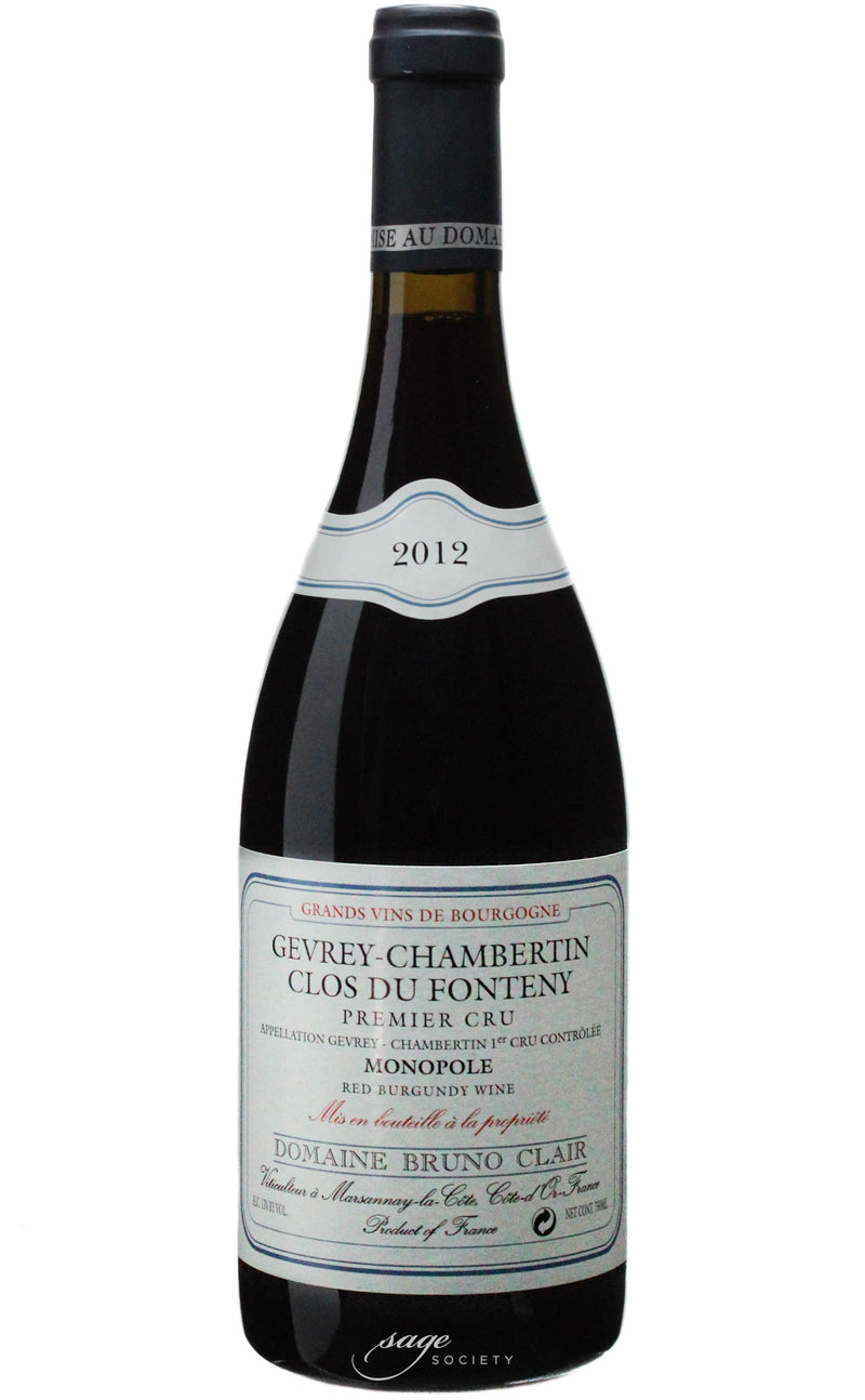 2012 Domaine Bruno Clair Gevrey-Chambertin 1er Cru Clos du Fonteny
