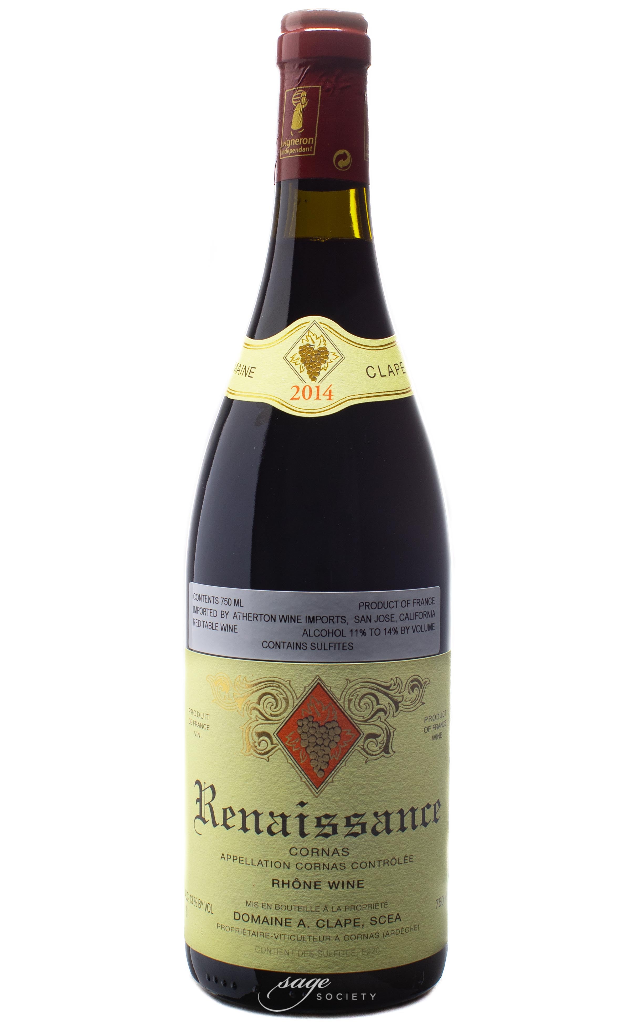 2014 Domaine Auguste Clape Cornas Renaissance