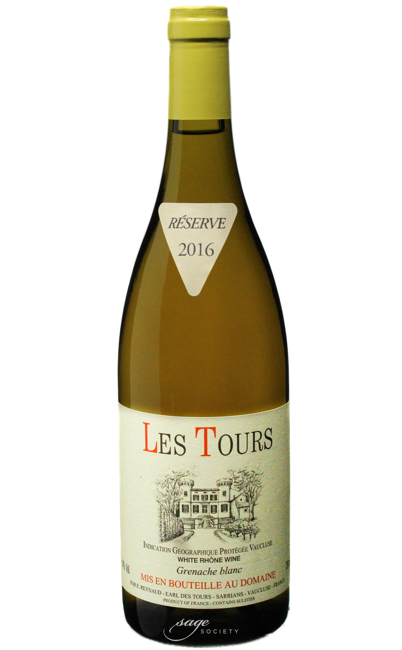 2016 Château des Tours Vaucluse Les Tours Blanc