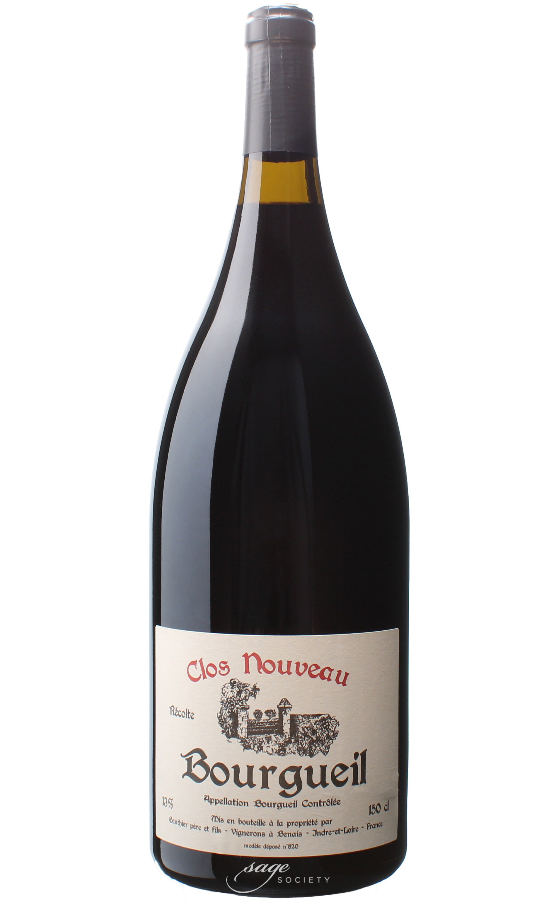 2018 Domaine du Bel Air (Pierre et Rodolphe Gauthier) Bourgueil Clos Nouveau 1.5L