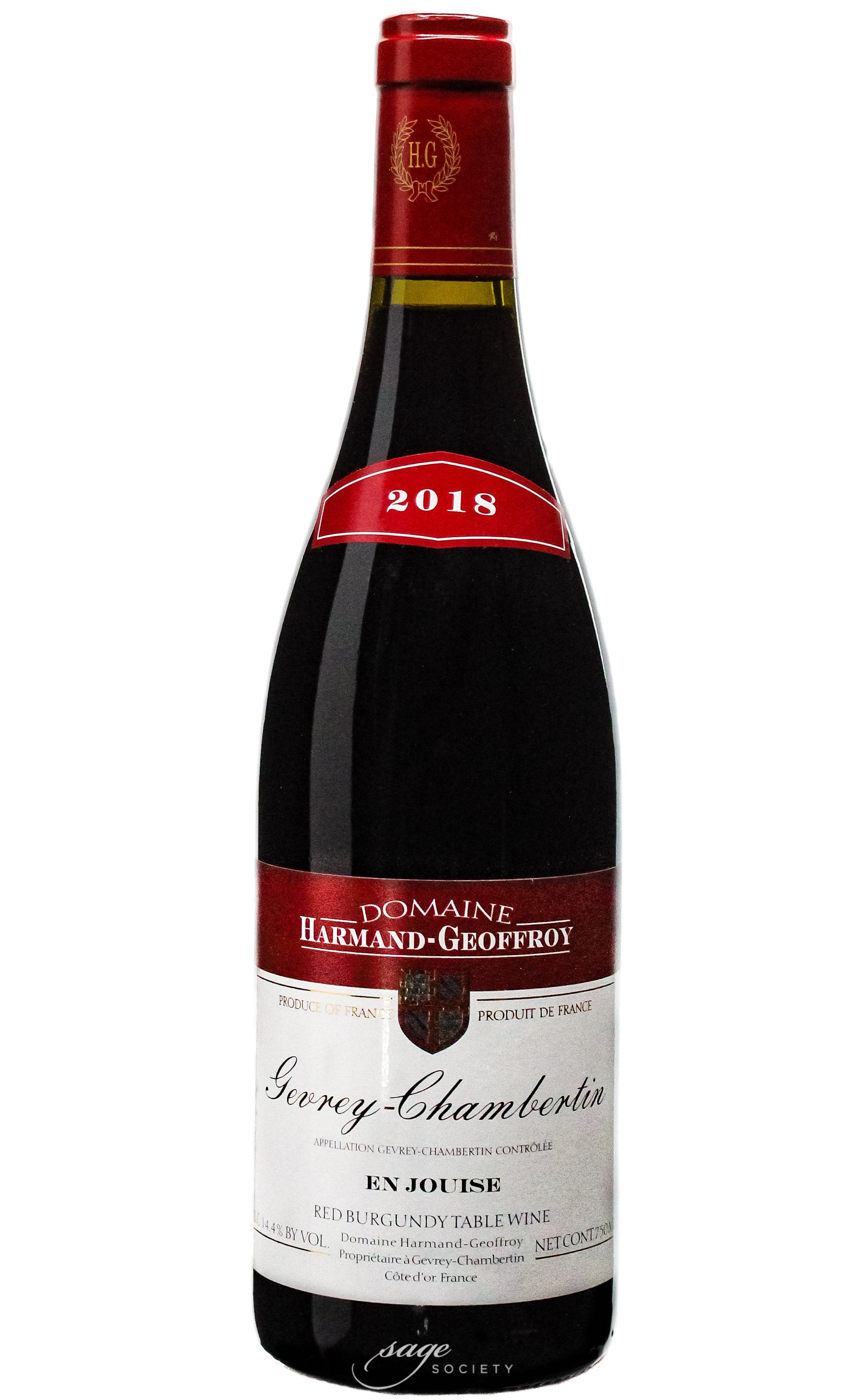 2018 Domaine Harmand-Geoffroy Gevrey-Chambertin en Jouise