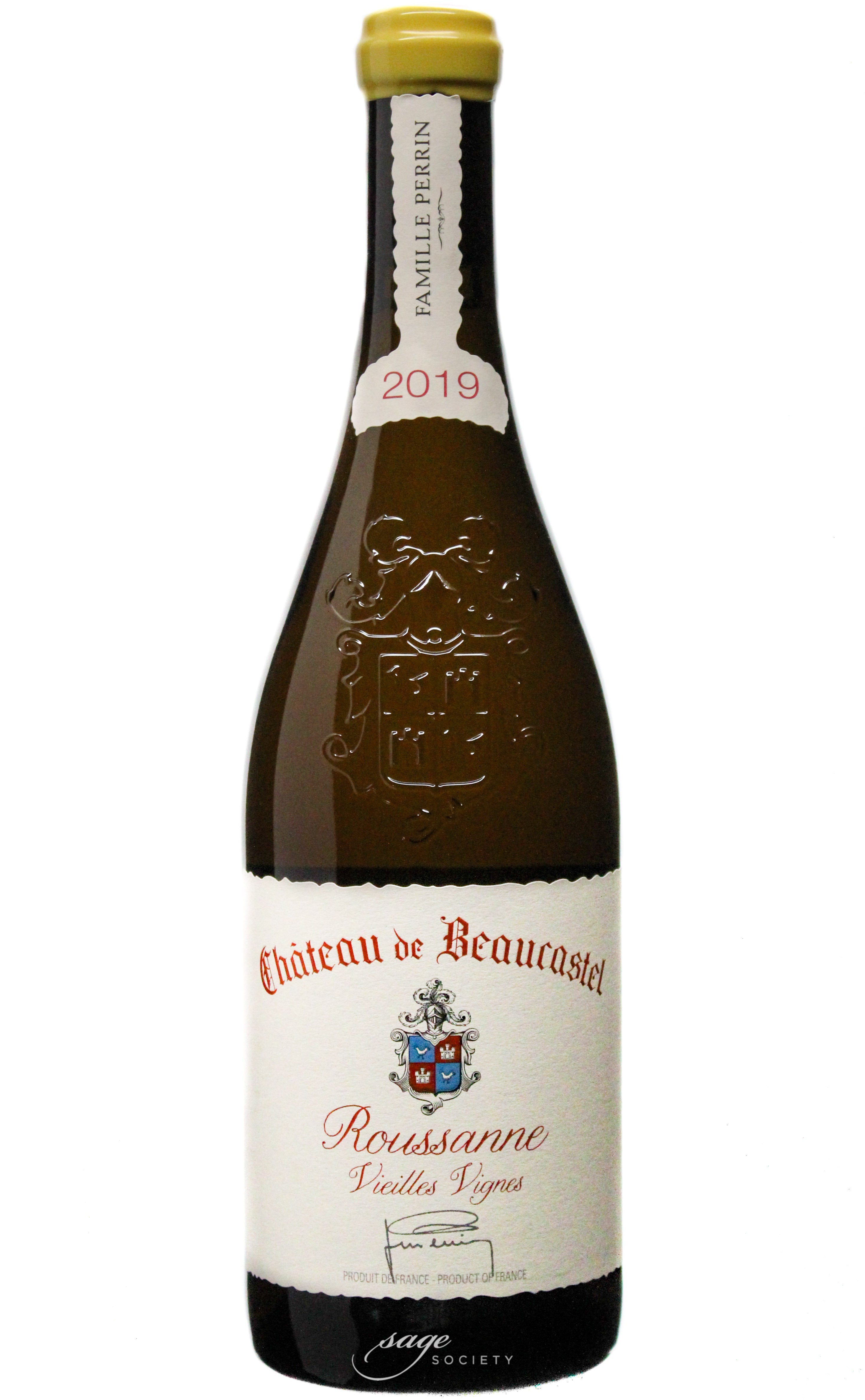 2019 Château de Beaucastel Châteauneuf-du-Pape Blanc Cuvée Roussanne Vieilles Vignes