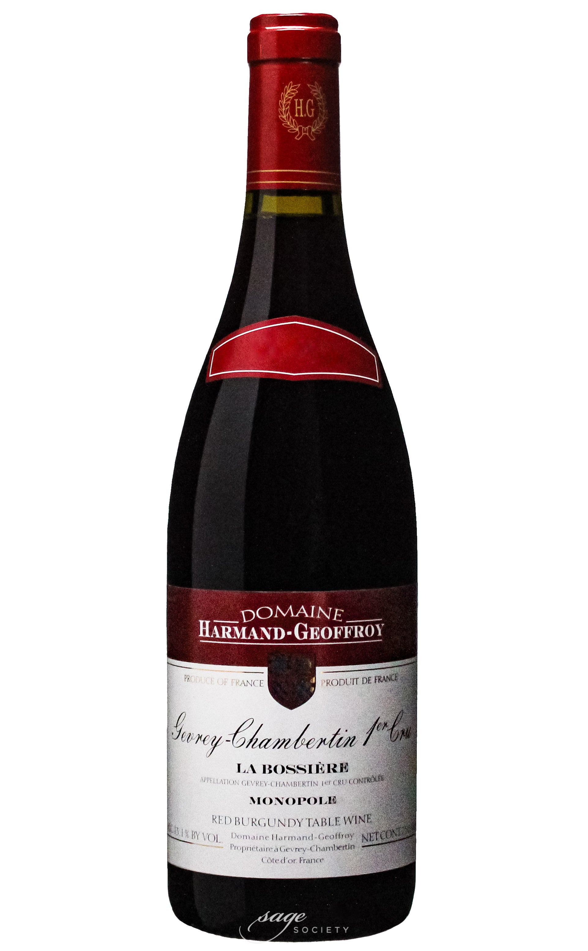 2019 Domaine Harmand-Geoffroy Gevrey-Chambertin 1er Cru La Bossiere (Monopole)