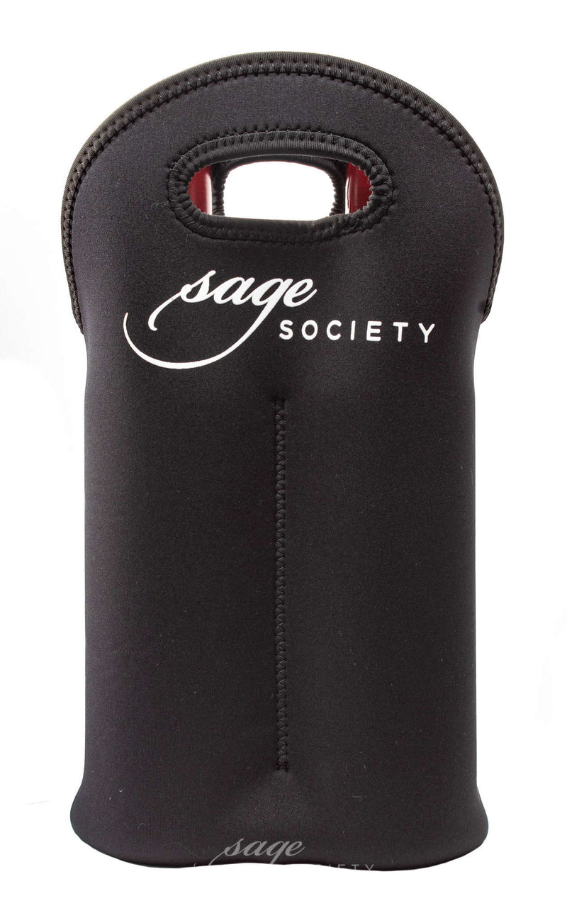 Sage Society Two-Bottle Neoprene Wine Carrier