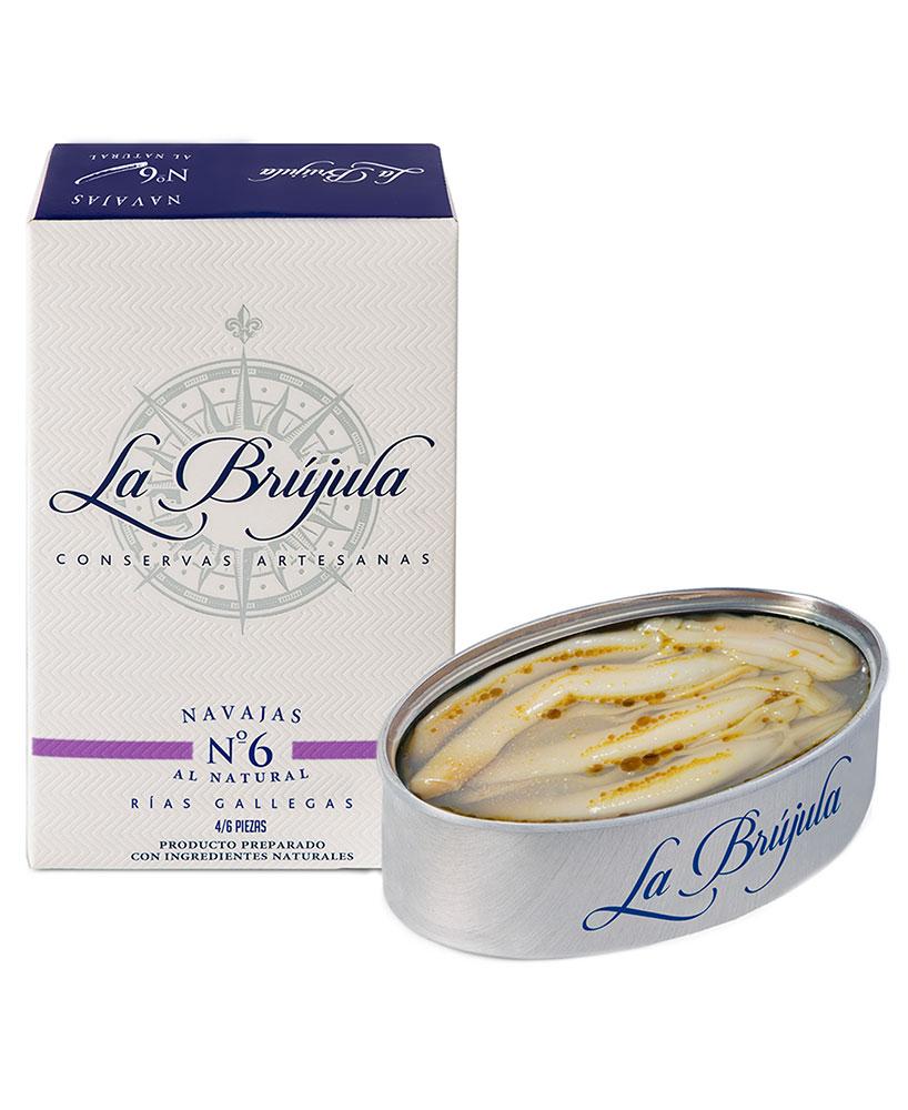 La Brújula Razor Clams 125gm